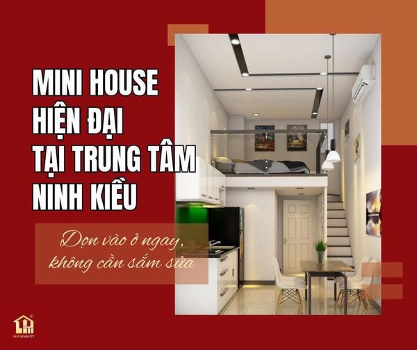 Thuê Mini house Cần Thơ - Trang bị đầy đủ nội thất, tọa lạc ngay tại trung tâm quận Ninh Kiều